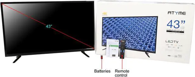 Alt view image 8 of 8 - Atyme 43-inch 4K LED TV