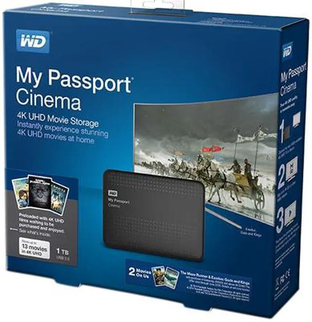 Alt view image 11 of 11 - Samsung 55JS9000 55" Class Curved 4K Ultra HD  Smart LED TV/Samsung 32J4000 32" Class LED HDTV/WD 1TB Passport Cinema 4K UHD Movie Storage (Bundle)