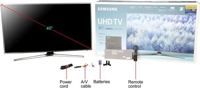 Alt view image 7 of 7 - Samsung UN40MU7000FXZA 40-Inch 4K Ultra HD Smart TV with HDR Pro