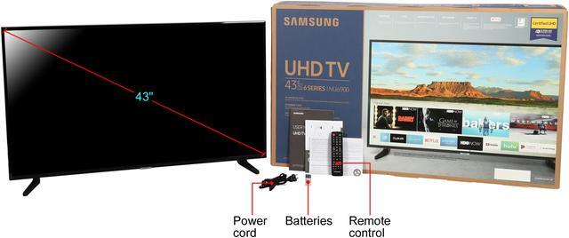 Alt view image 8 of 8 - Samsung NU6900 43" 4K Motion Rate 120 LED TV UN43NU6900FXZA