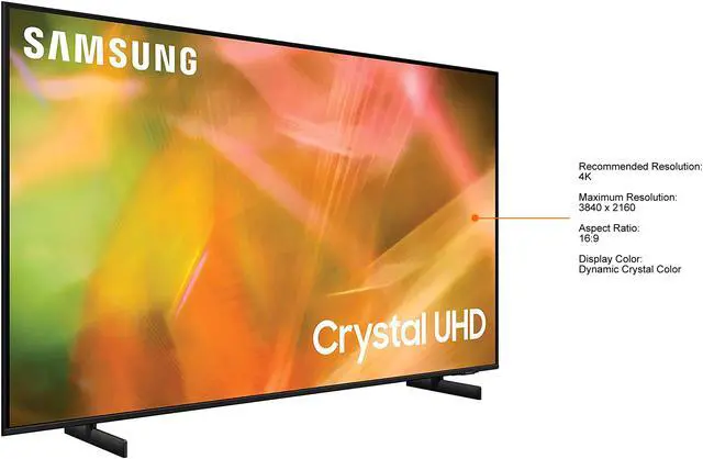 Alt view image 3 of 12 - Samsung UN85AU8000FXZA 4K LED (2021)