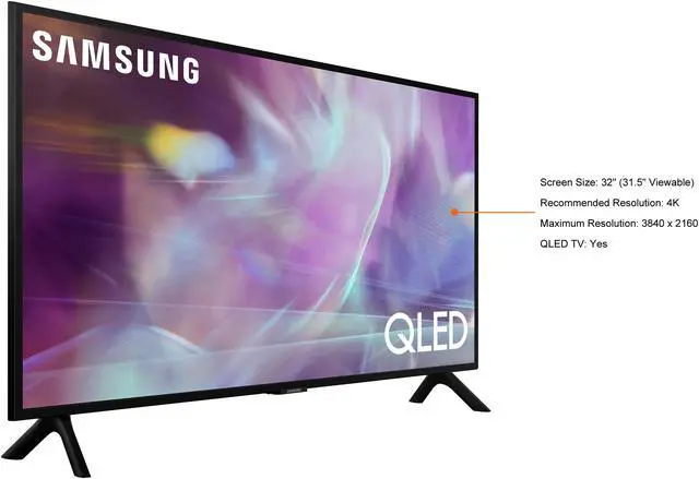Alt view image 5 of 9 - Samsung 32" Class Q60A QLED 4K UHD Smart TV QN32Q60AAFXZA 2021