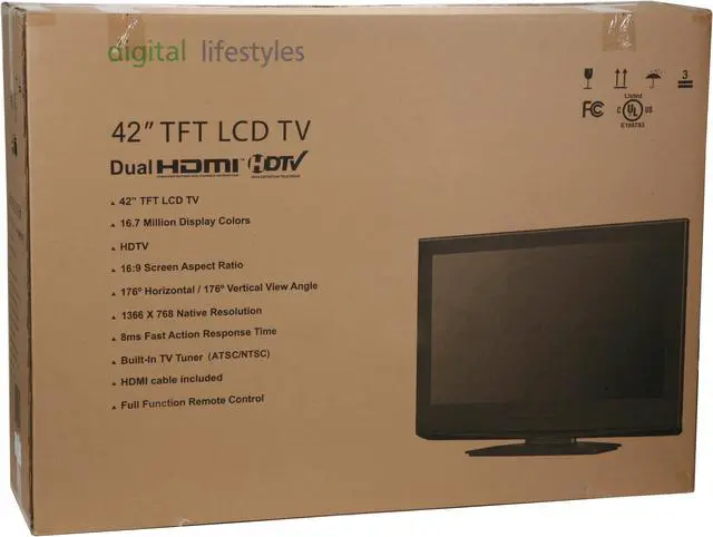Alt view image 13 of 13 - Digital Lifestyles 42" 720p LCD HDTV - FA2B42323