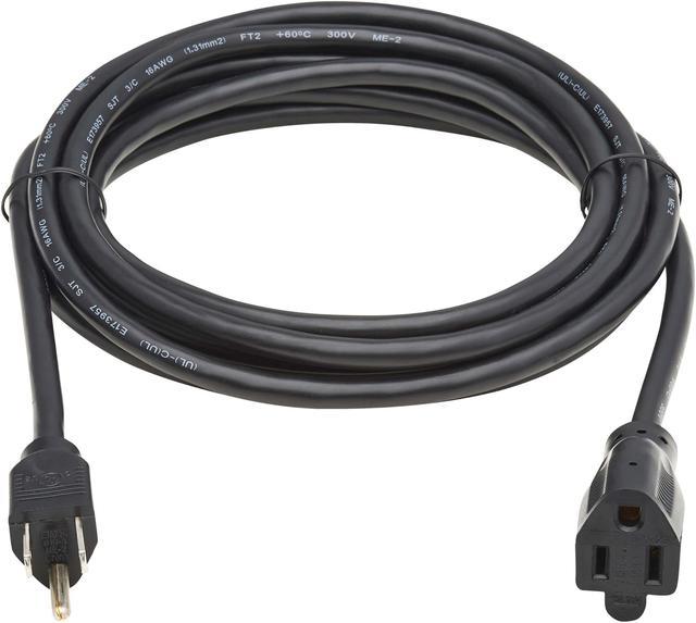 Tripp Lite Extension Cord Y Splitter, NEMA 5-15P to 2x NEMA 5-15R - 13A,  125V, 16 AWG, 1 ft. (0.3 m), Black - power - P022-001-13A-2 - Power Cables  