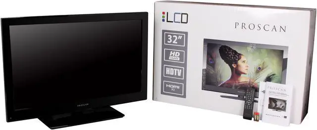 Alt view image 8 of 8 - Proscan 32" 720p 60Hz LCD HDTV