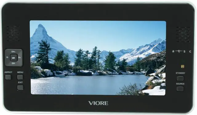 Alt view image 2 of 6 - Viore 7" Portable LCD TV