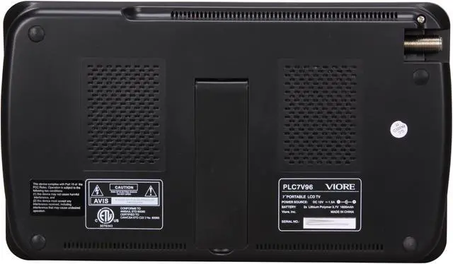 Alt view image 4 of 6 - Viore 7" Portable LCD TV