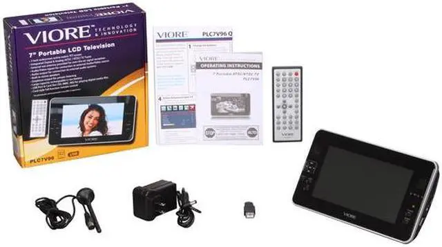 Alt view image 6 of 6 - Viore 7" Portable LCD TV