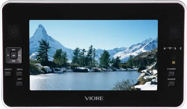 Alt view image 2 of 6 - Viore 7" Portable LCD TV