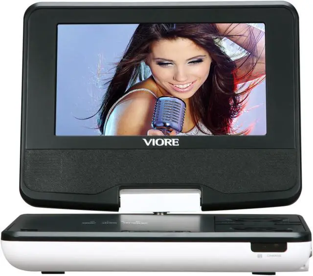 Alt view image 2 of 7 - Viore PLCD7V2 7" Portable LCD TV with Built-in DVD Player