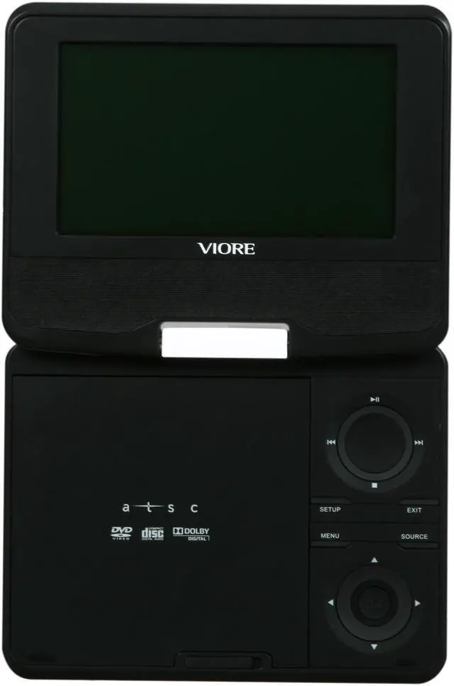 Alt view image 5 of 7 - Viore PLCD7V2 7" Portable LCD TV with Built-in DVD Player