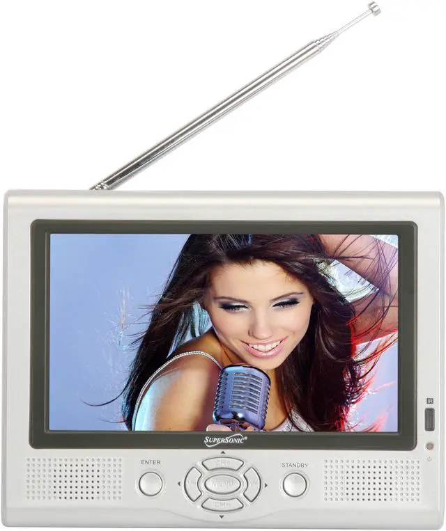 Alt view image 5 of 6 - SuperSonic 7" Portable LCD TV