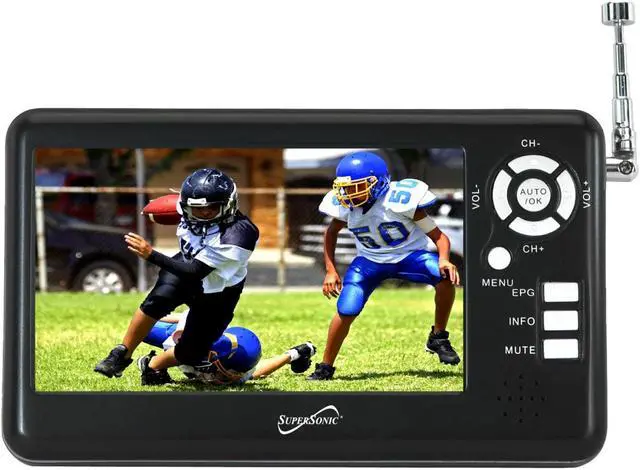 Alt view image 2 of 2 - SuperSonic 4.3" Portable TFT LCD TV with FM Radio and SD Card Slot