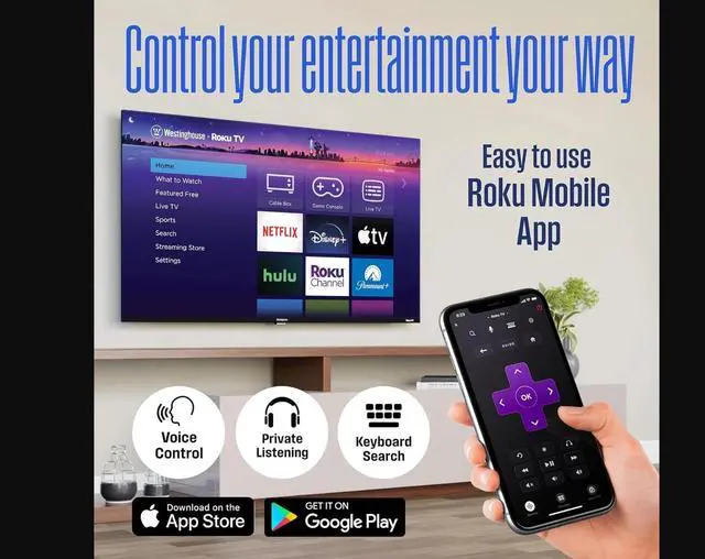 Alt view image 11 of 12 - Westinghouse QX Series 43" Edgeless QLED 4K UHD Roku TV (WR43QX400, 2024)