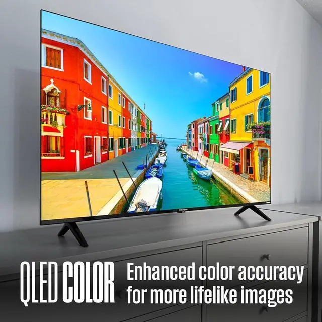 Alt view image 2 of 10 - Westinghouse 40" Class Smart Roku TV, HD QLED, Dolby Digital+, Wi-Fi, Bluetooth, AirPlay, Alexa & Google Assistant