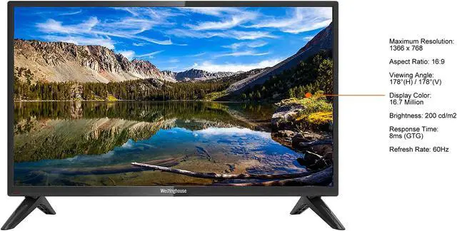 Alt view image 3 of 11 - Westinghouse 32" HD DLED TV with Built-In DVD Player (WD32HX5201, 2022)