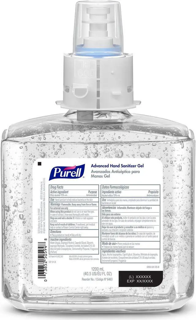 Alt view image 2 of 4 - Purell Advanced Hand Sanitizer Gel Refill - 40.6 fl oz (1200 mL) - 2 / Carton 646302