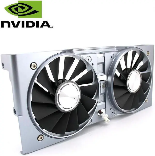 Alt view image 6 of 7 - A Pair fan & frame DAPA0815B2UP002 DAPA0815B2UP003 12V 0.6A 85mm GPU Fan NVIDIA RTX 2060 RTX2070 RTX 2060 2070 Graphics Card Cooling Fan