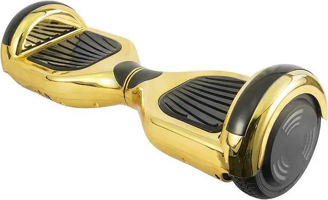 Alt view image 2 of 4 - AOB Hoverboard in Gold Chrome with Bluetooth Speakers