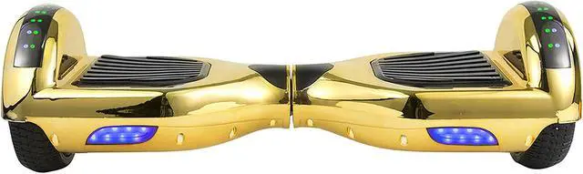 Alt view image 4 of 4 - AOB Hoverboard in Gold Chrome with Bluetooth Speakers