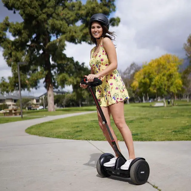 Alt view image 8 of 9 - Segway Ninebot S MAX Electric Transporter with Hand-Control Steering Wheel, 12.4 mph Top Speed, and 23.6-mile Range (AA.00.0011.17)