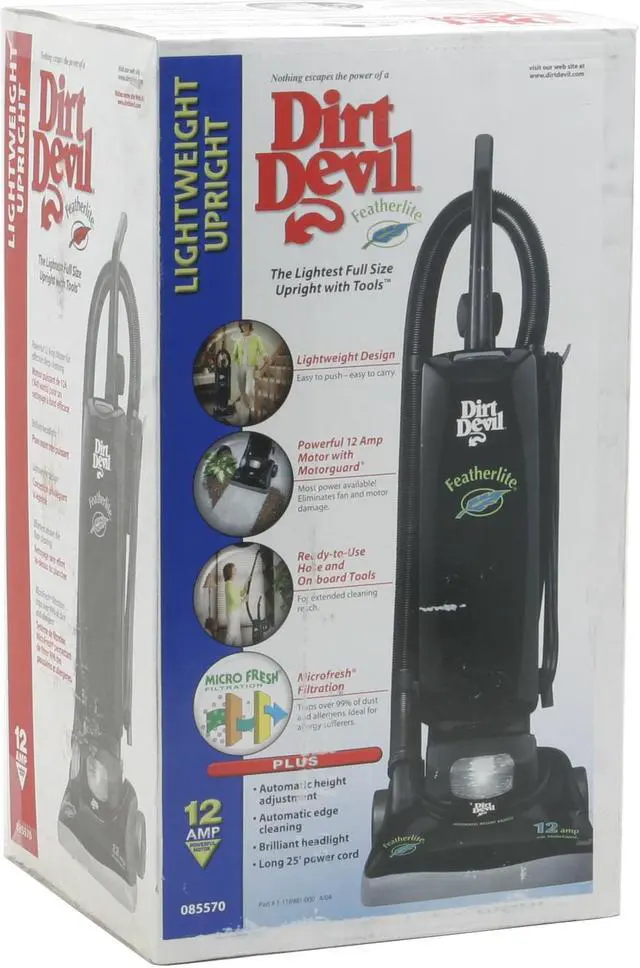 Alt view image 6 of 6 - Dirt Devil M085570 Featherlite Upright Black