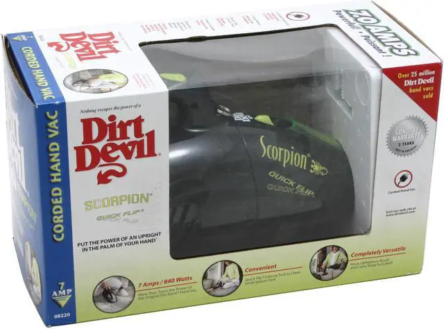 Alt view image 9 of 9 - Dirt Devil M08220 Scorpion Quick Flip Hand Vacuum Black