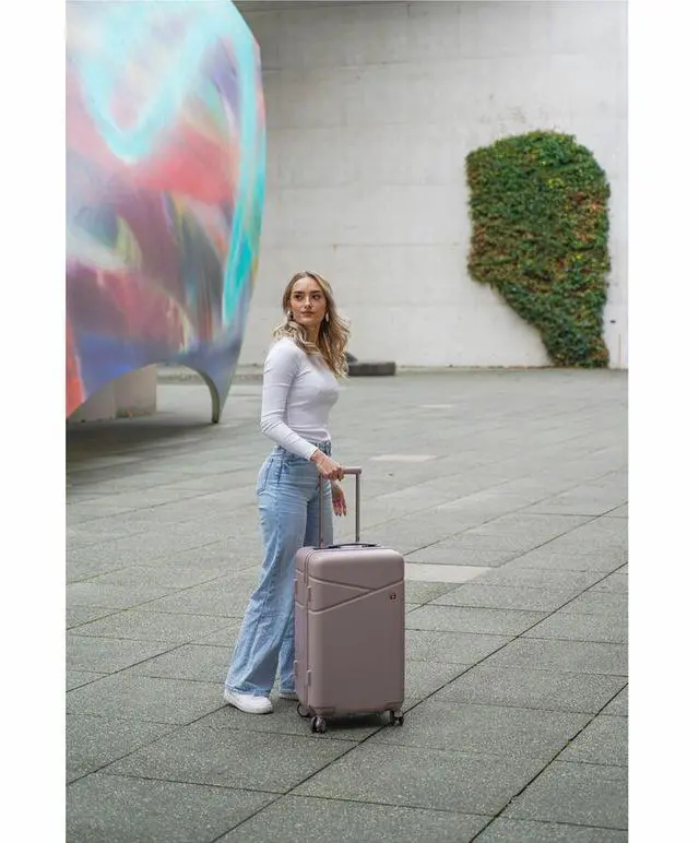 Alt view image 6 of 6 - Swissdigital Design KATY ROSE NG Travel/Luggage Case Travel - Lotus - Water Proof - Polycarbonate Body - Checkpoint Friendly - Telescoping Handle, Handle - 13.47 gal Volume Capacity - SD452725W-82