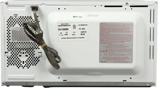 Alt view image 4 of 5 - GE 1100 Watts 1.1 cu. ft. (1100 Watts) White Microwave Oven WES1130 White