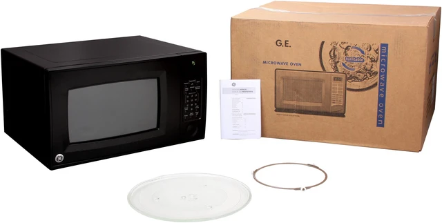 Alt view image 5 of 5 - GE 1150 Watts GE 1.6 Cu. Ft. Microwave Oven, Black JES1655 Sensor Cook Black