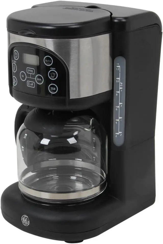 Main image of GE 169209 Black Digital Coffee Maker