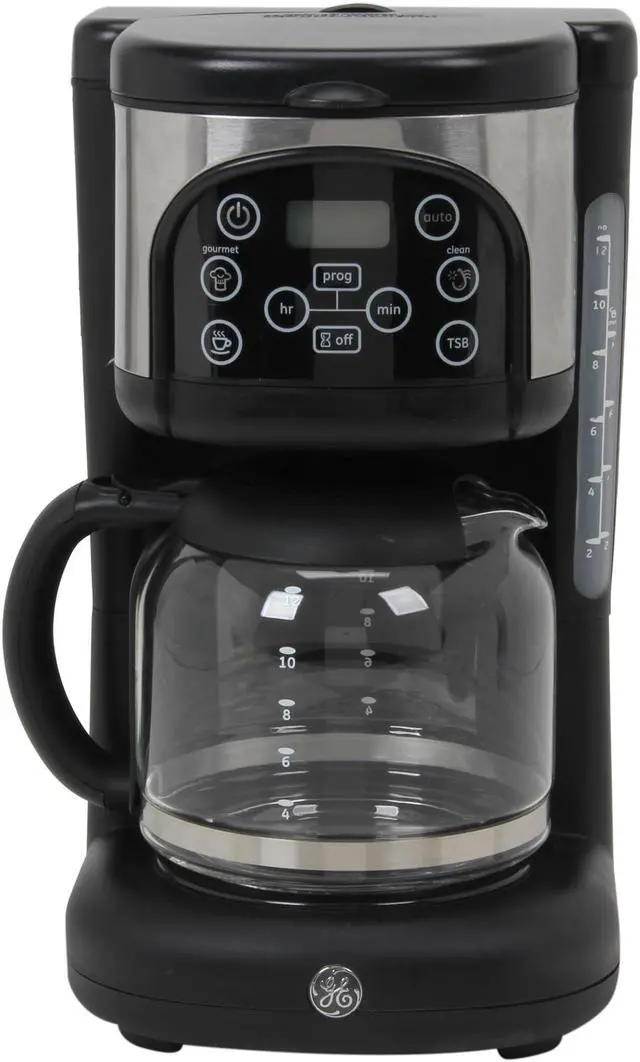 Alt view image 2 of 6 - GE 169209 Black Digital Coffee Maker