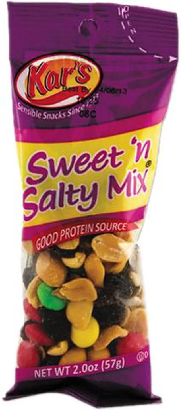 Main image of Kar's SN08387 Nuts Caddy, Sweet 'N Salty Mix, 2 oz Packets, 24 Packets/Caddy