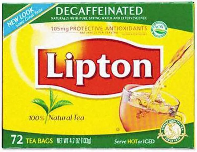 Alt view image 2 of 3 - Lipton 290 Tea Bags, Decaffeinated, 72 Bags/Box