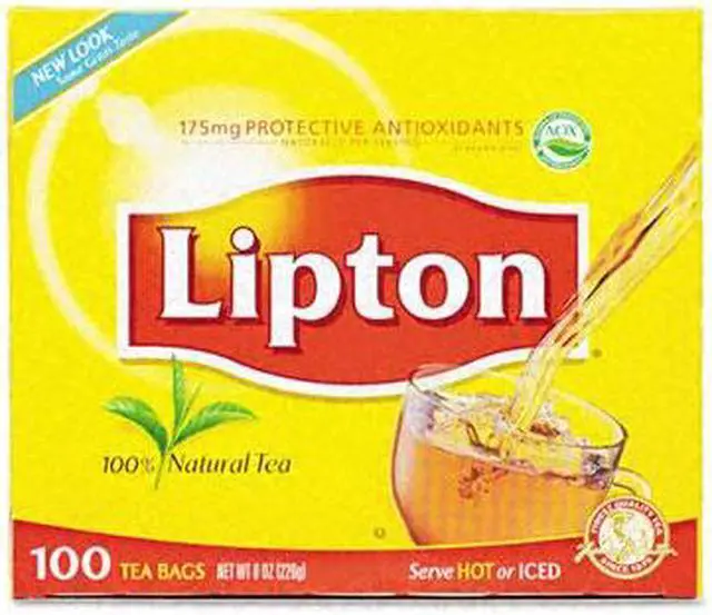 Alt view image 2 of 3 - Lipton 291 Tea Bags, Regular, 100/Box