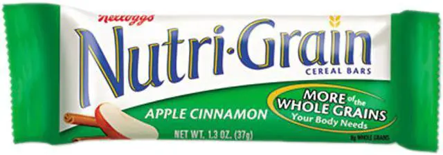 Main image of Kellogg’s 35645 Nutri-Grain Cereal Bars, Apple-Cinnamon, Indv Wrapped 1.3oz Bar, 16/Box