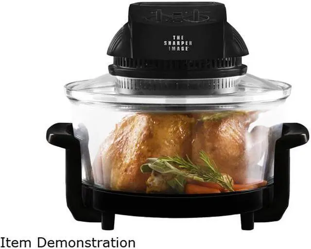 Alt view image 2 of 2 - The Sharper Image 8217 Black Super Wave 12-1/2-Quart Countertop Oven, 1300-Watt