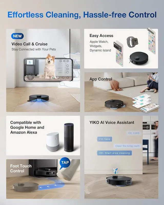 Alt view image 10 of 10 - ECOVACS T30S PRO Robot Vacuum & Spinning Mop with Auto-Cleaning Station (OZT3MXP)