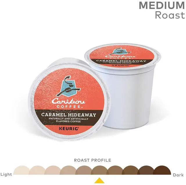 Alt view image 3 of 7 - Caribou Coffee Caramel Hideaway, Single-Serve Keurig K-Cup Pods, Flavored Coffee, 24 Count
