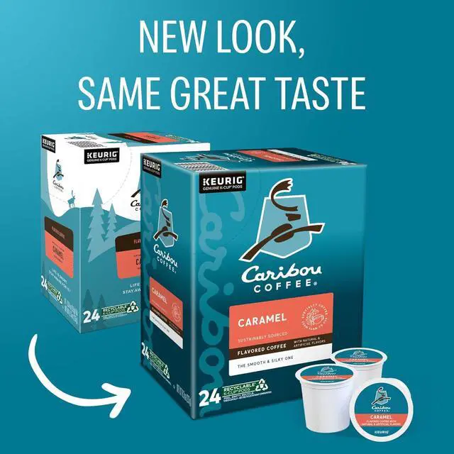 Alt view image 13 of 17 - Caribou Coffee Caramel Hideaway, Single-Serve Keurig K-Cup Pods, Medium Roast Coffee, 24 Count/Box