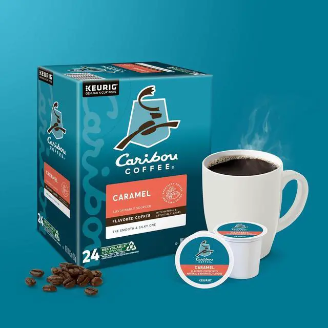 Alt view image 4 of 17 - Caribou Coffee Caramel Hideaway, Single-Serve Keurig K-Cup Pods, Medium Roast Coffee, 24 Count/Box