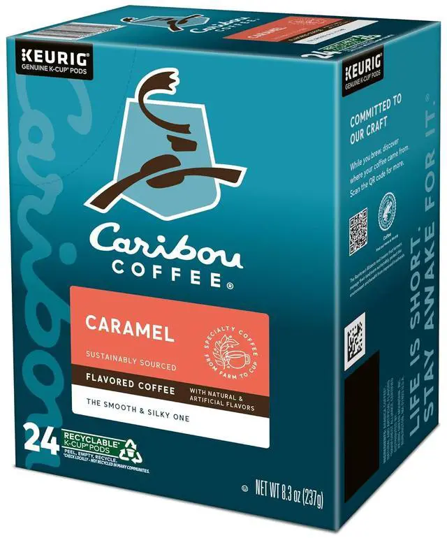 Alt view image 15 of 17 - Caribou Coffee Caramel Hideaway, Single-Serve Keurig K-Cup Pods, Medium Roast Coffee, 24 Count/Box