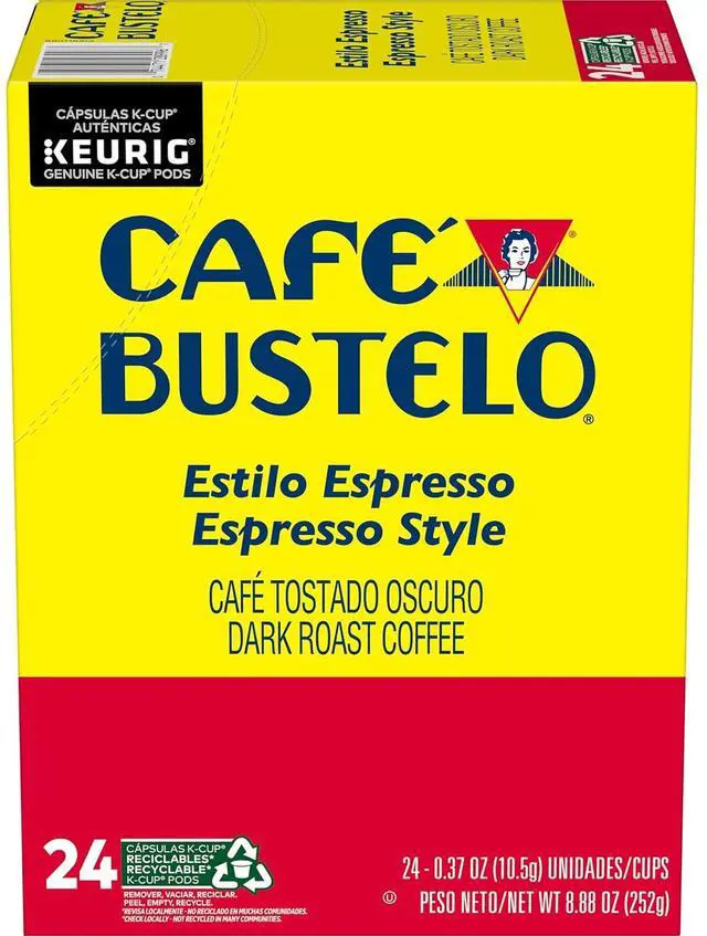 Alt view image 3 of 9 - Café Bustelo Espresso Style Coffee, Keurig Single-Serve K-Cup Pods, Dark Roast Coffee, 24 Count