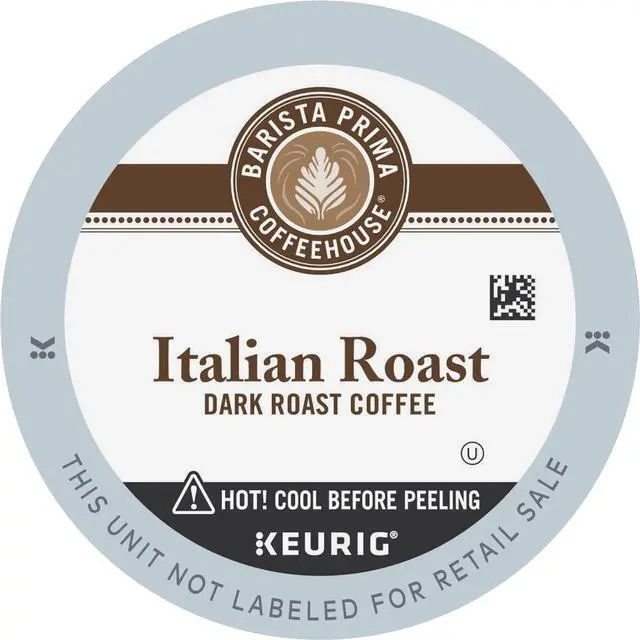 Alt view image 2 of 2 - Green Mountain Barista Prima K-Cup Italian Roast Coffee - French/Dark - 24/Box 8500