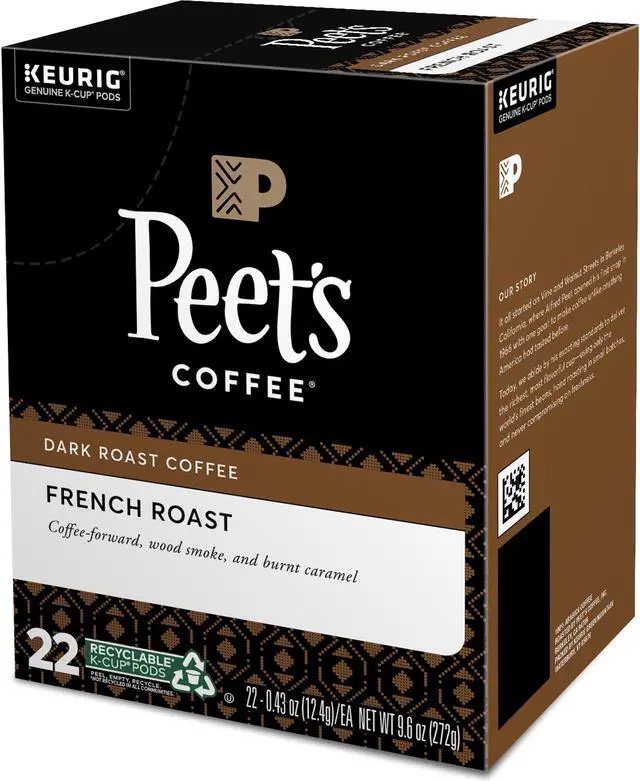 Alt view image 3 of 5 - Green Mountain Peet's Coffee K-Cup French Roast Coffee - Dark - 22/Box 2405