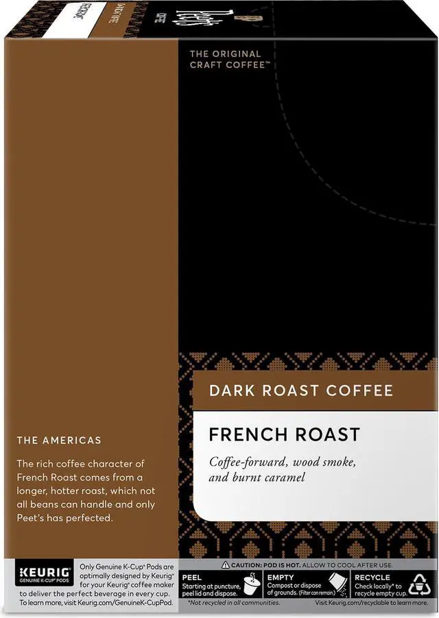 Alt view image 4 of 5 - Green Mountain Peet's Coffee K-Cup French Roast Coffee - Dark - 22/Box 2405