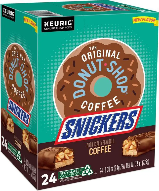 Alt view image 3 of 5 - The Original Donut Shop Snickers Medium Roast Coffee Keurig - K-Cup Coffee Pods 24ct