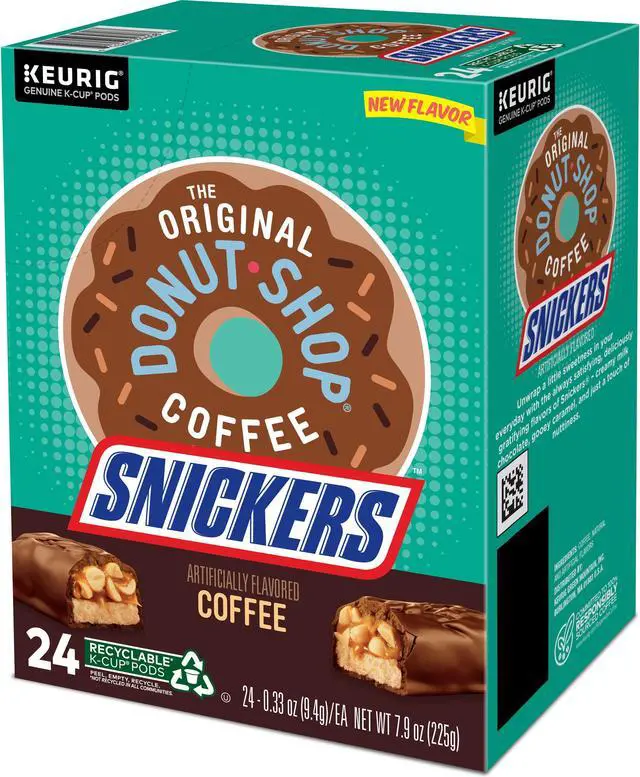 Alt view image 5 of 5 - The Original Donut Shop Snickers Medium Roast Coffee Keurig - K-Cup Coffee Pods 24ct