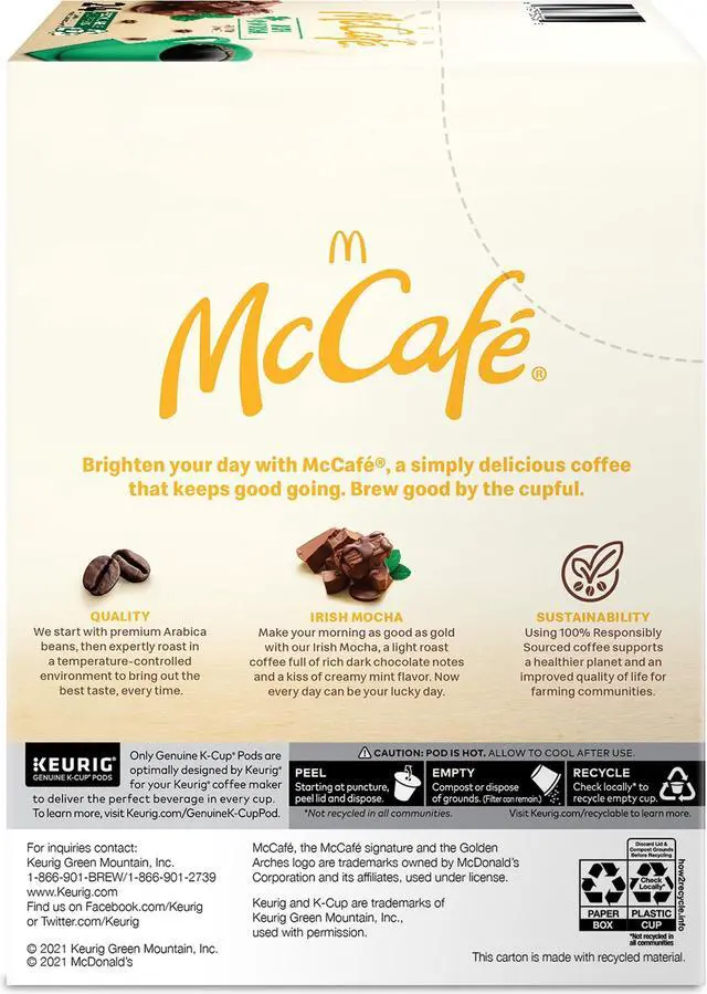 Alt view image 3 of 6 - Green Mountain McCafe K-Cup Coffee - Light - 24/Box 9459