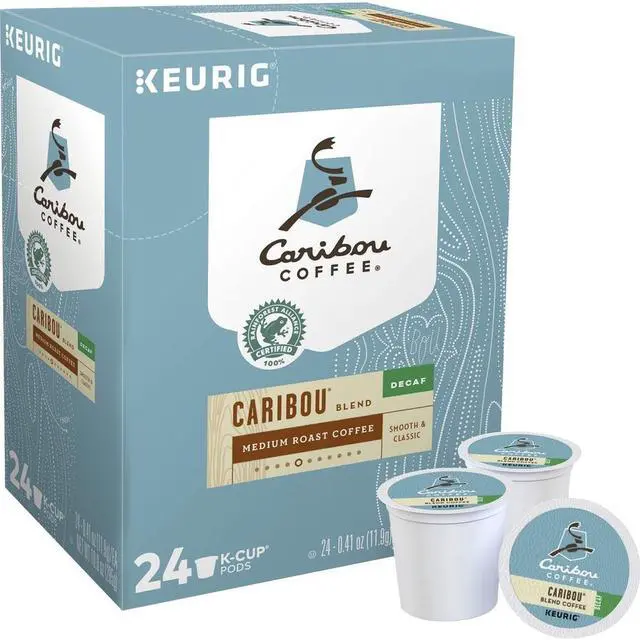 Main image of Green Mountain Caribou Coffee K-Cup Caribou Blend Decaf Coffee - Medium - 24 / Box 6995